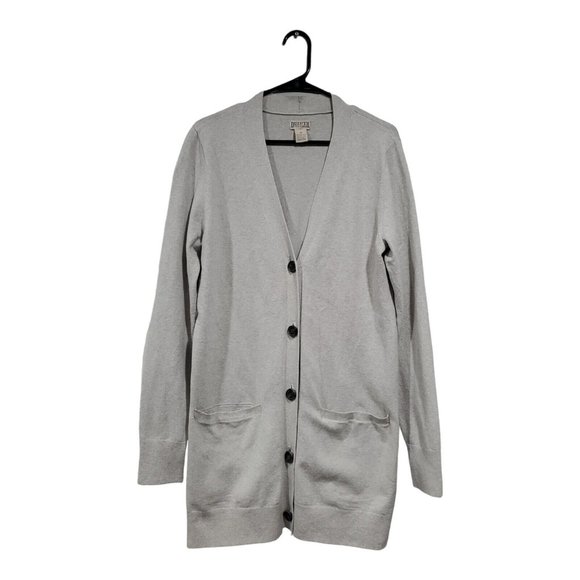 Duluth Trading Co Sweaters - Duluth Trading Company Women's Gray Button Down Long Cardigan Button-Down Size M